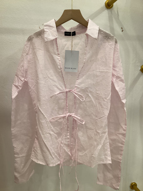 SOLEIL BLANC BLOUSE TIE COTTON
