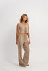 BASIC LINEN ELASTIC VEST