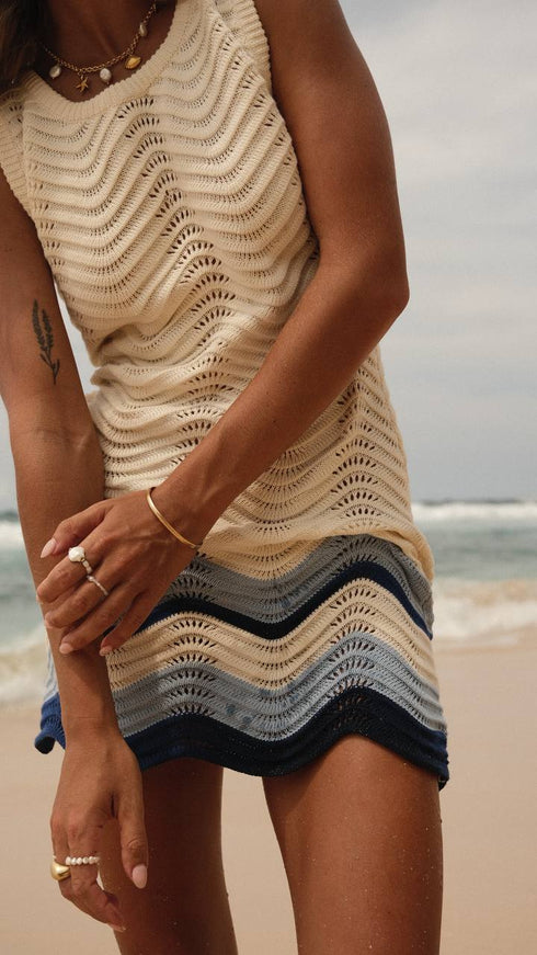 LUT KNITED SHORT DRESS