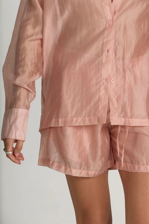 Soleil Blanc Veil Cotton Shirt